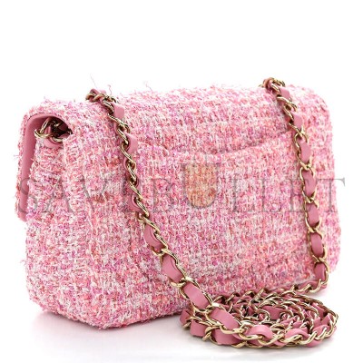 CHANEL MINI TWEED FLAP BAG 155672 (20*13*7cm)